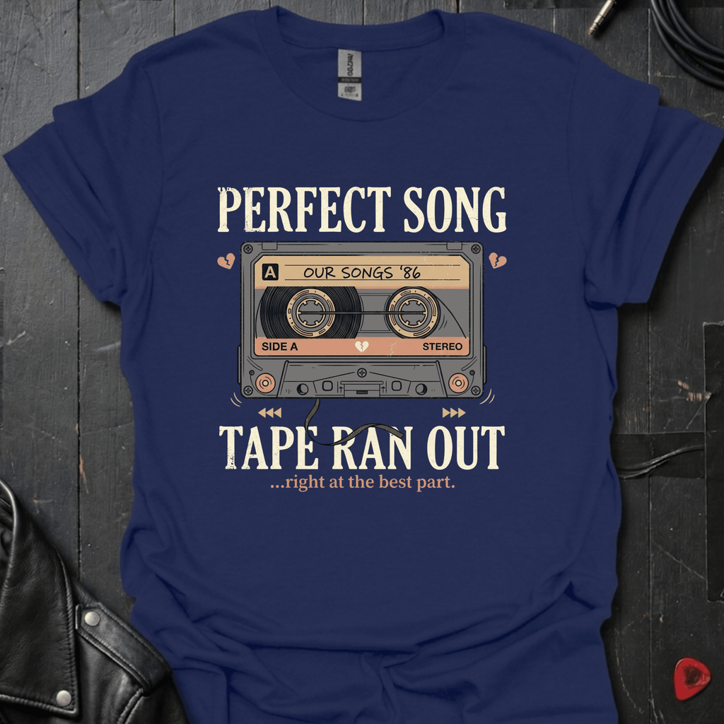 Tape Ran Out T-Shirt - Navy - T-Shirt