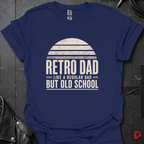 Retro Dad T-Shirt | Old School Dad Music Tee - Navy - T-Shirt