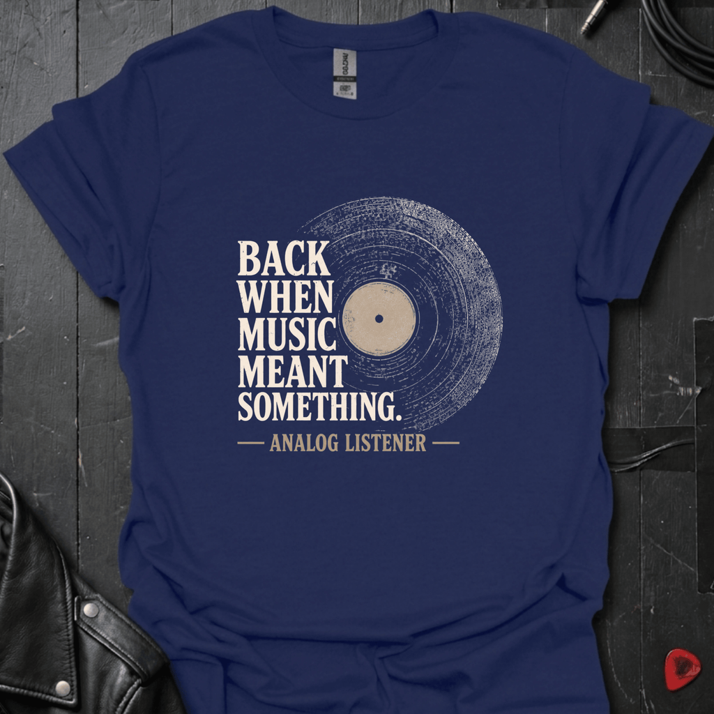 Analog Listener T-Shirt - Navy - T-Shirt