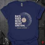 Analog Listener T-Shirt - Navy - T-Shirt