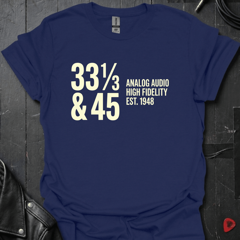 High Fidelity Audio T-Shirt - Navy - T-Shirt