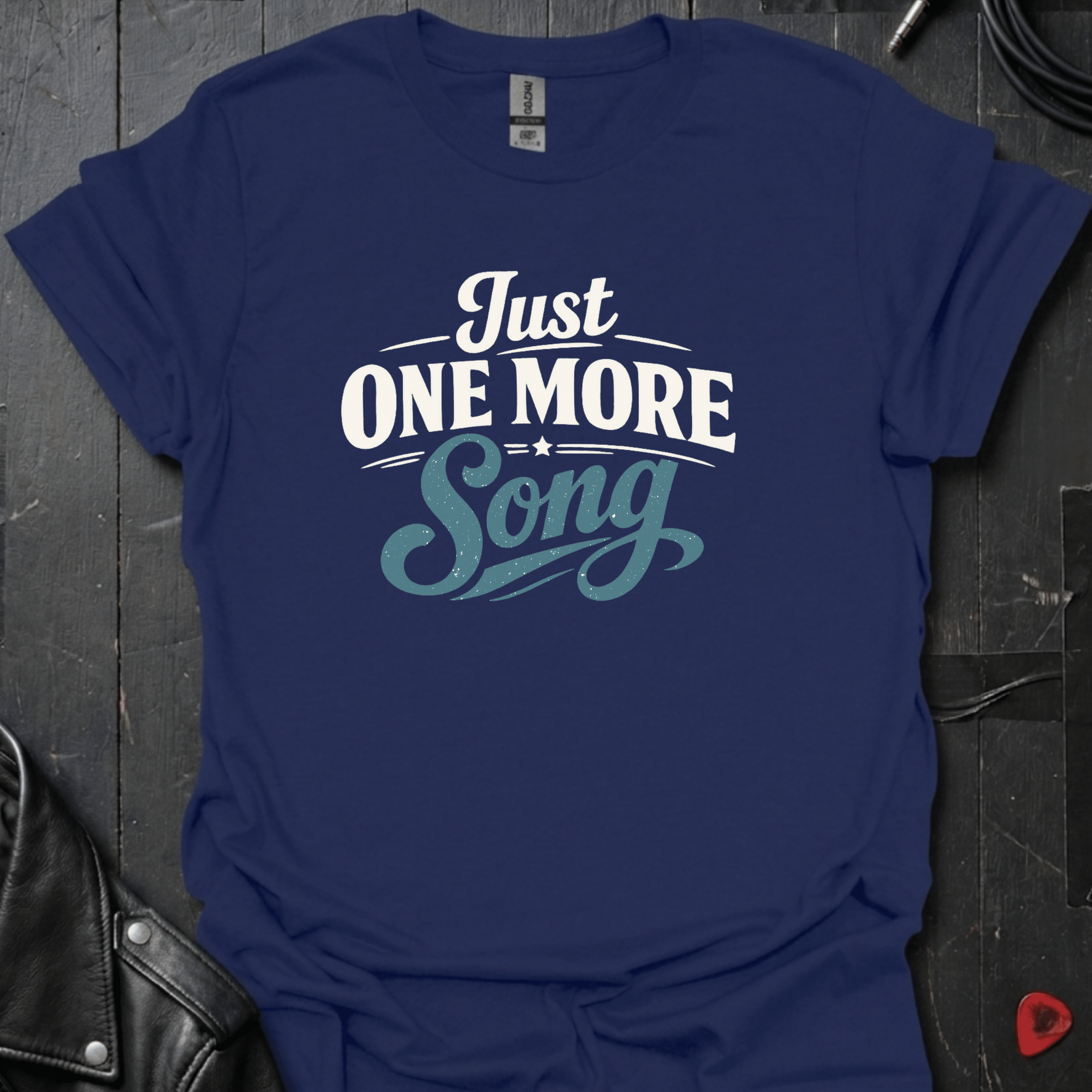 Just One More Song T-Shirt - Navy - T-Shirt