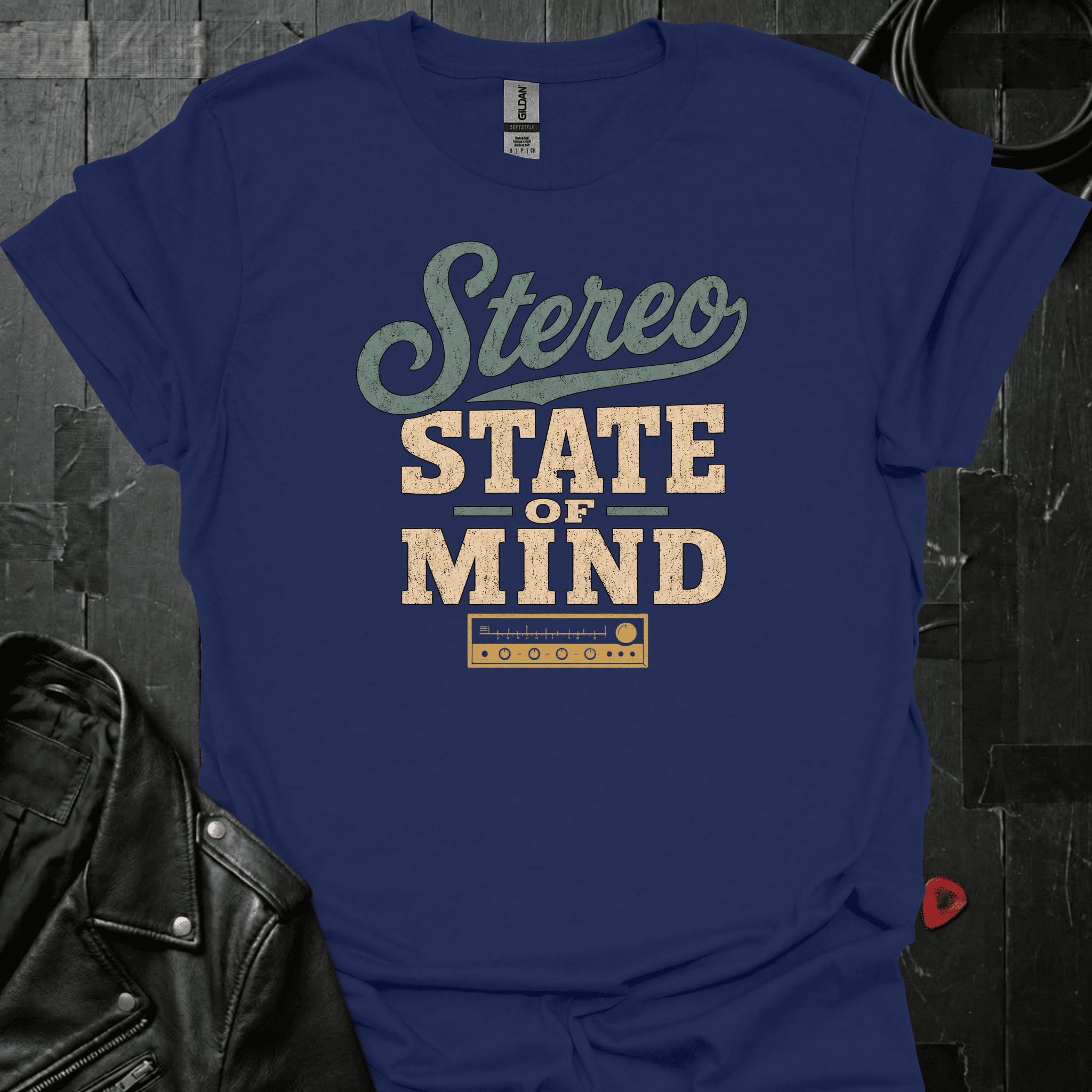 Stereo State Of Mind T-Shirt - Navy - T-Shirt