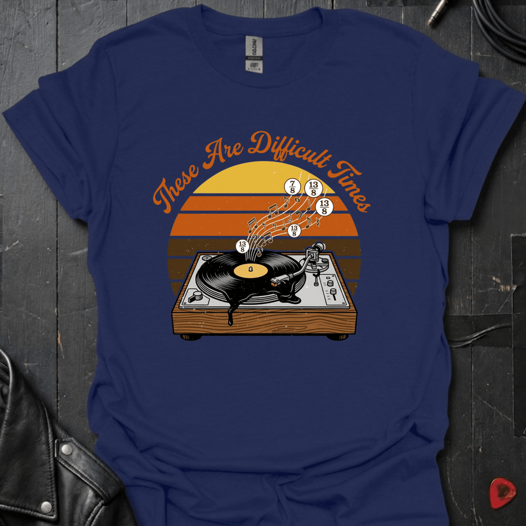 Difficult Times T-Shirt - Navy - T-Shirt