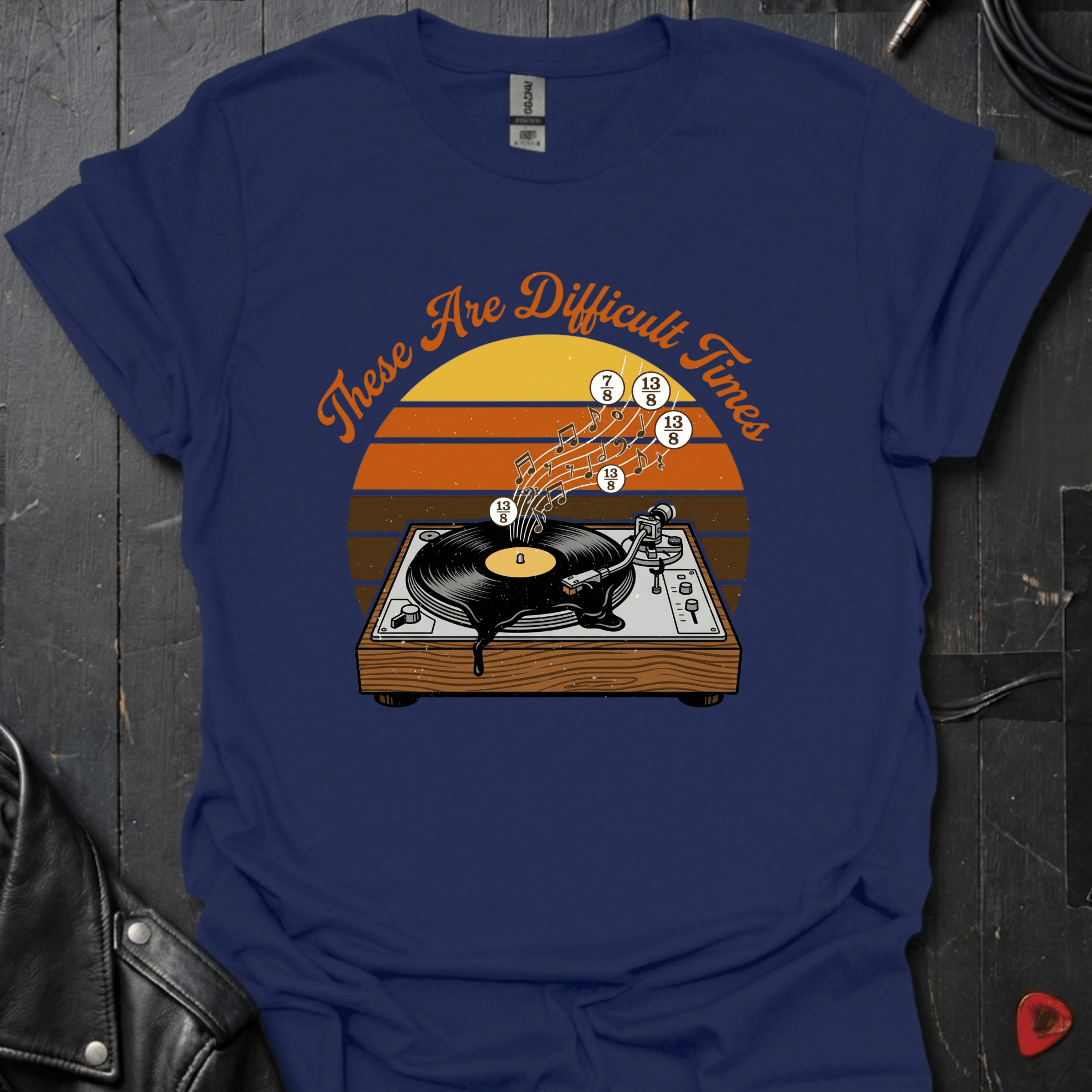 Difficult Times T-Shirt - Navy - T-Shirt