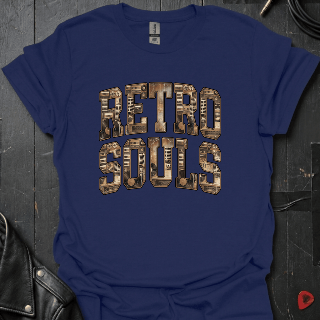 Retro Souls T-Shirt - Navy - T-Shirt