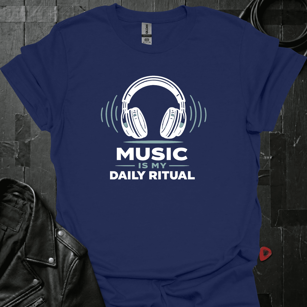 Music Is My Daily Ritual T-Shirt - Navy - T-Shirt