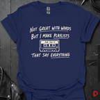 I Make Playlists T-Shirt - Navy - T-Shirt