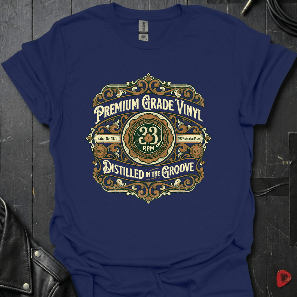 Premium Grade Vinyl T-Shirt - Navy - T-Shirt
