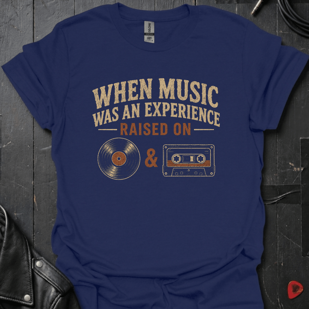 Music Was An Experience T-Shirt - Navy - T-Shirt