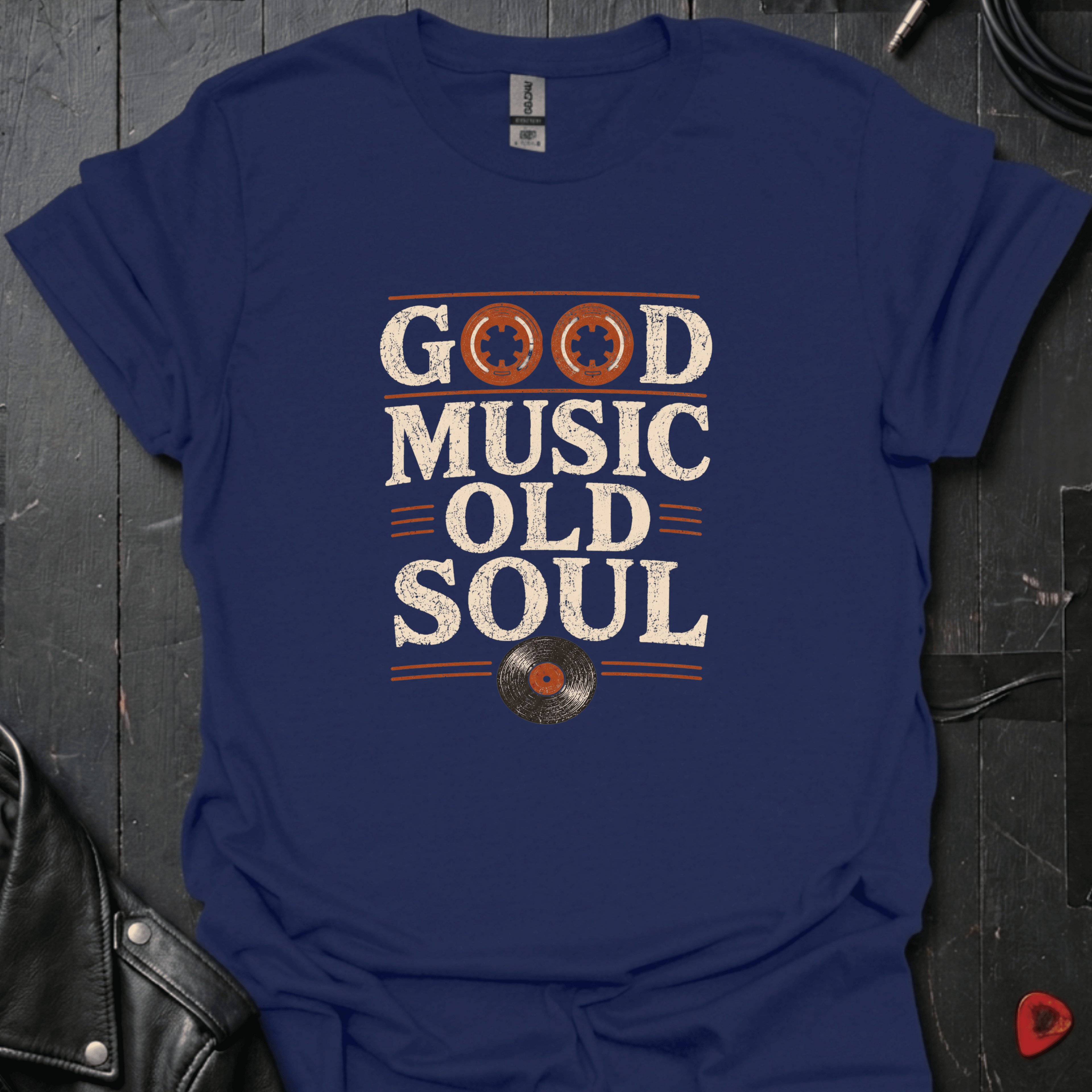 Good Music Old Soul T-Shirt - Navy - T-Shirt