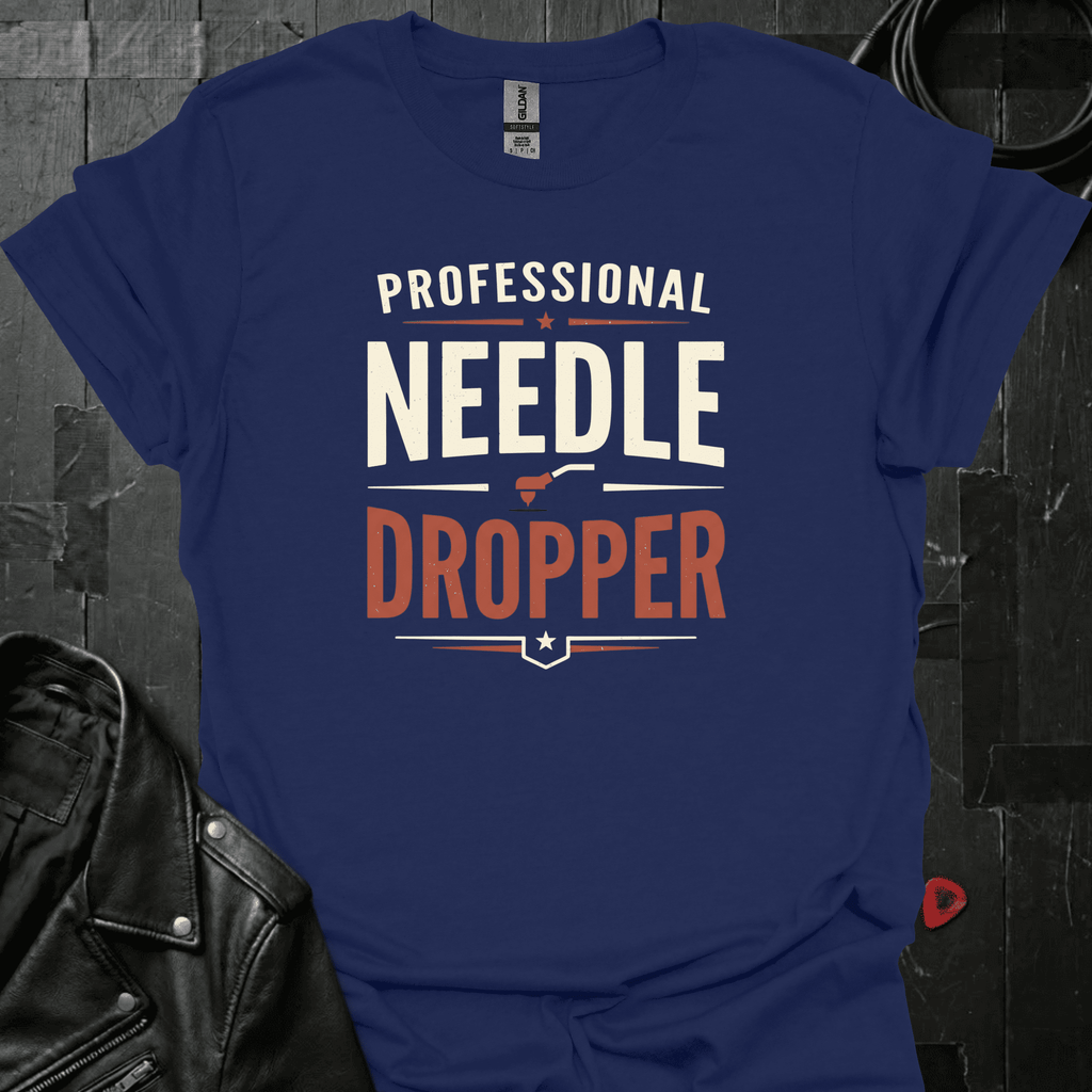 Professional Needle Dropper T-Shirt - Navy - T-Shirt