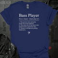 Bass Player Definition T-Shirt - Navy - T-Shirt