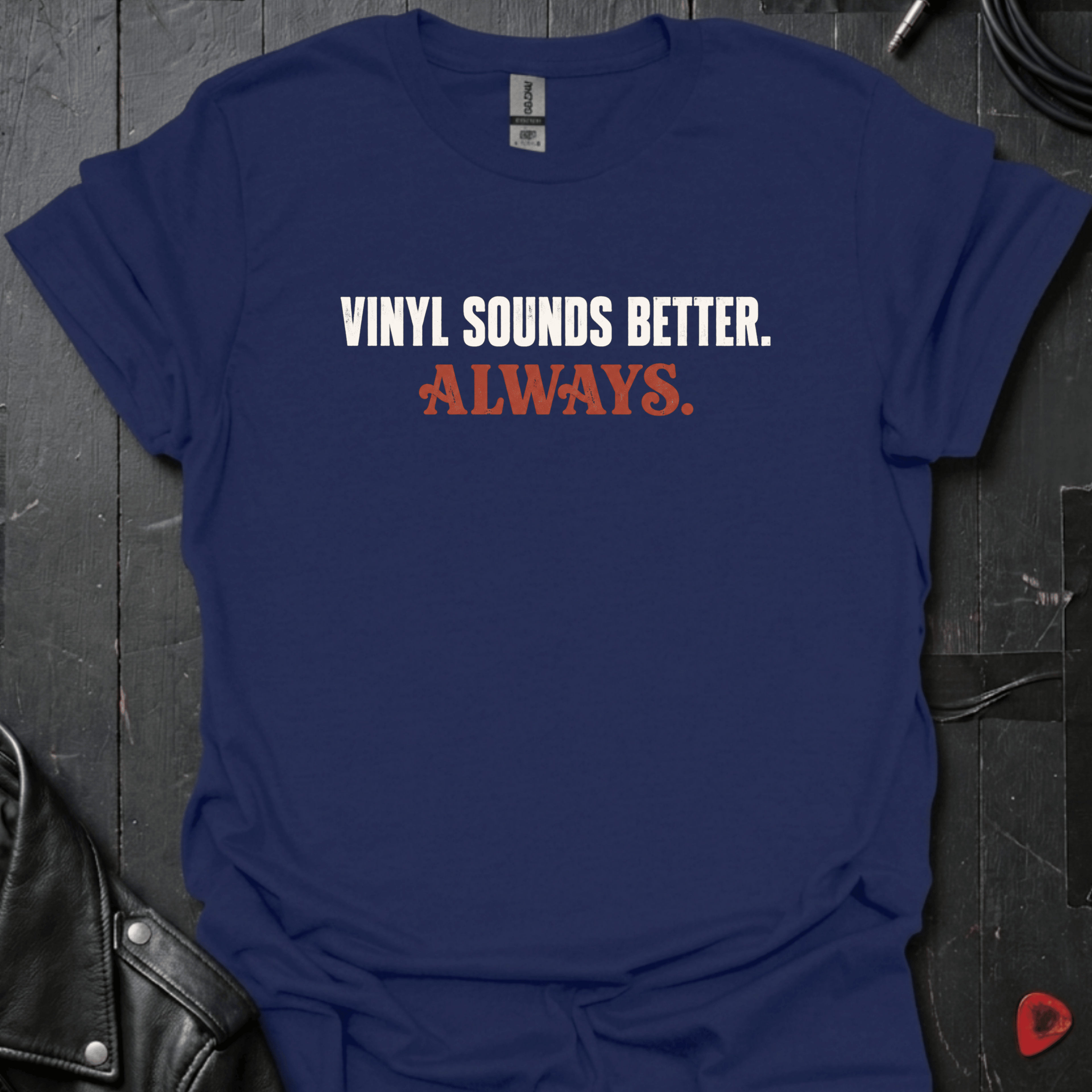 Vinyl Sounds Better T-Shirt - Navy - T-Shirt