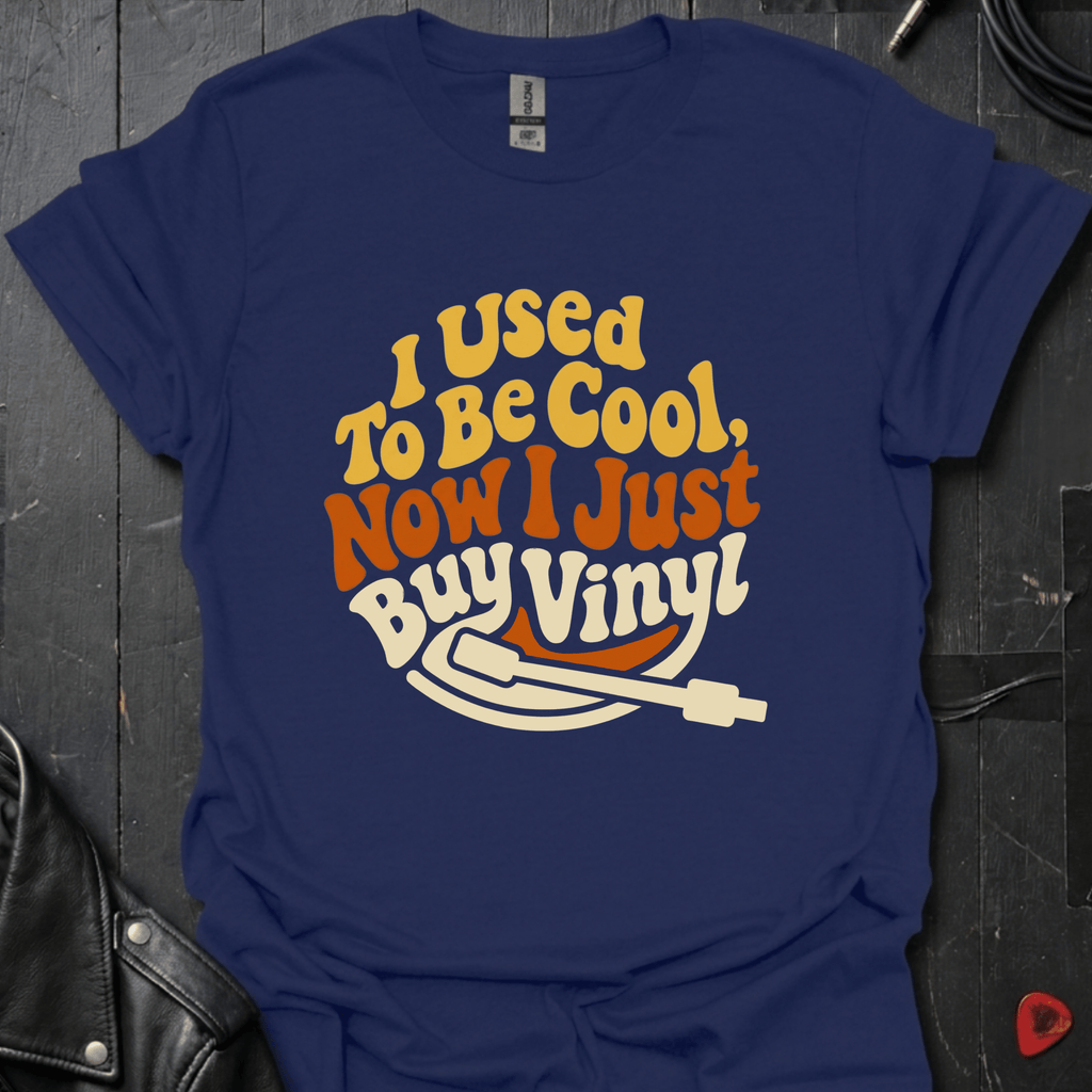 I Just Buy Vinyl T-Shirt - Navy - T-Shirt