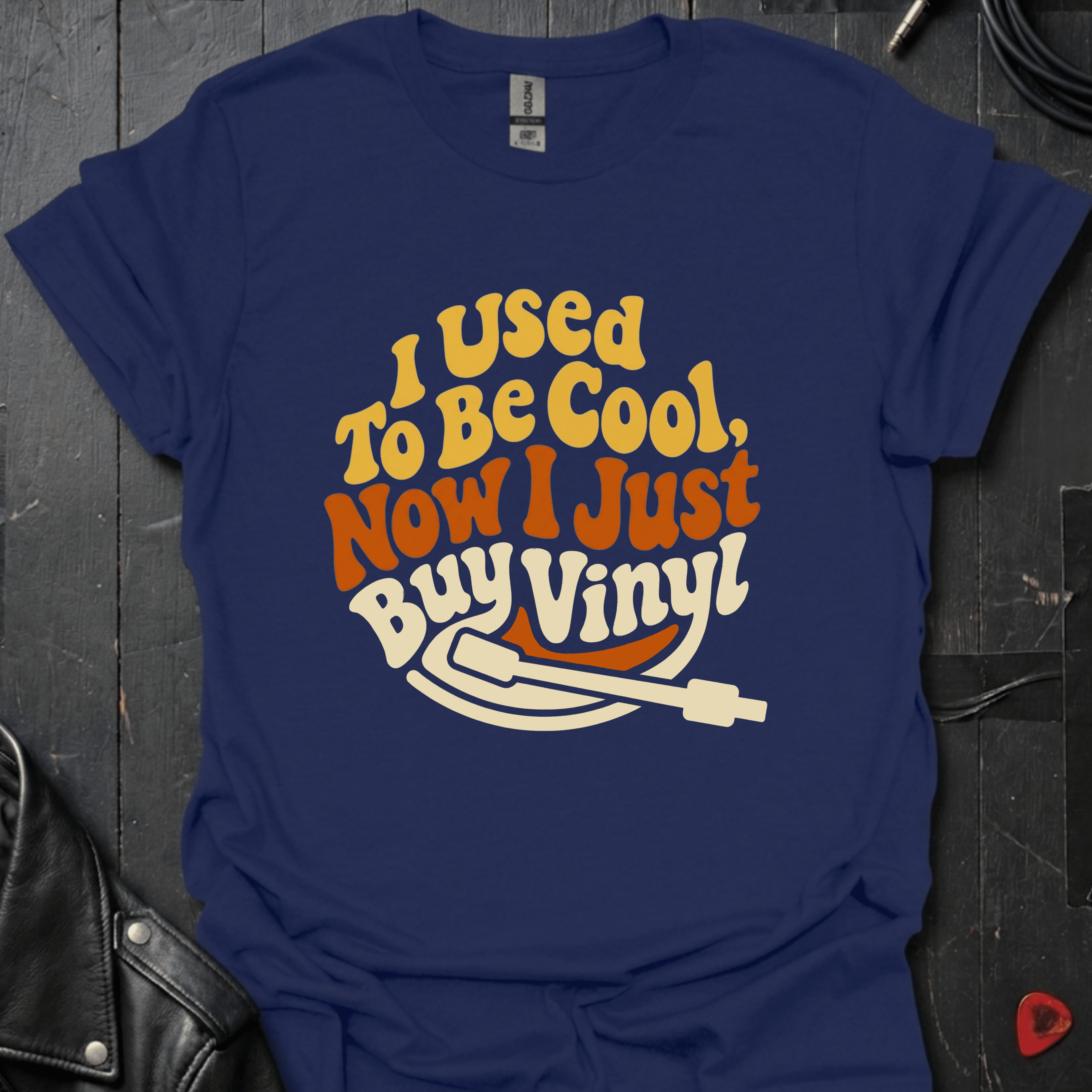 I Just Buy Vinyl T-Shirt - Navy - T-Shirt