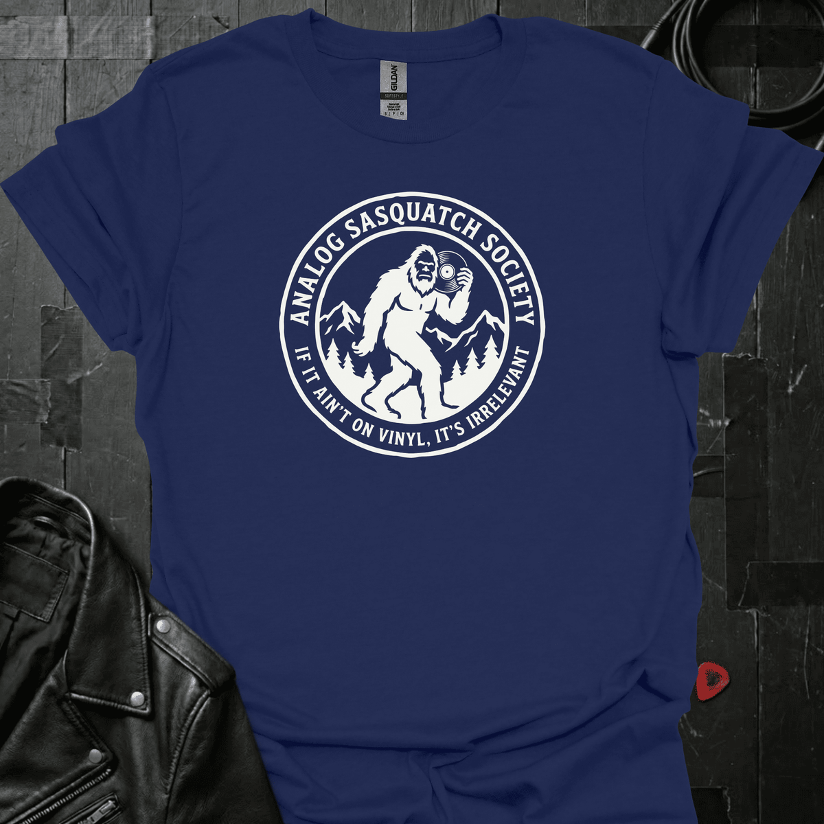 Analog Sasquatch Society T-Shirt - Navy - T-Shirt