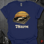78RPM T-Shirt for vinyl lovers made of soft 100% cotton, unisex fit, lightweight and breathable