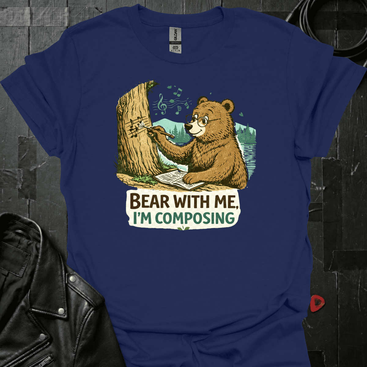 Bear With Me T-Shirt - Navy - T-Shirt