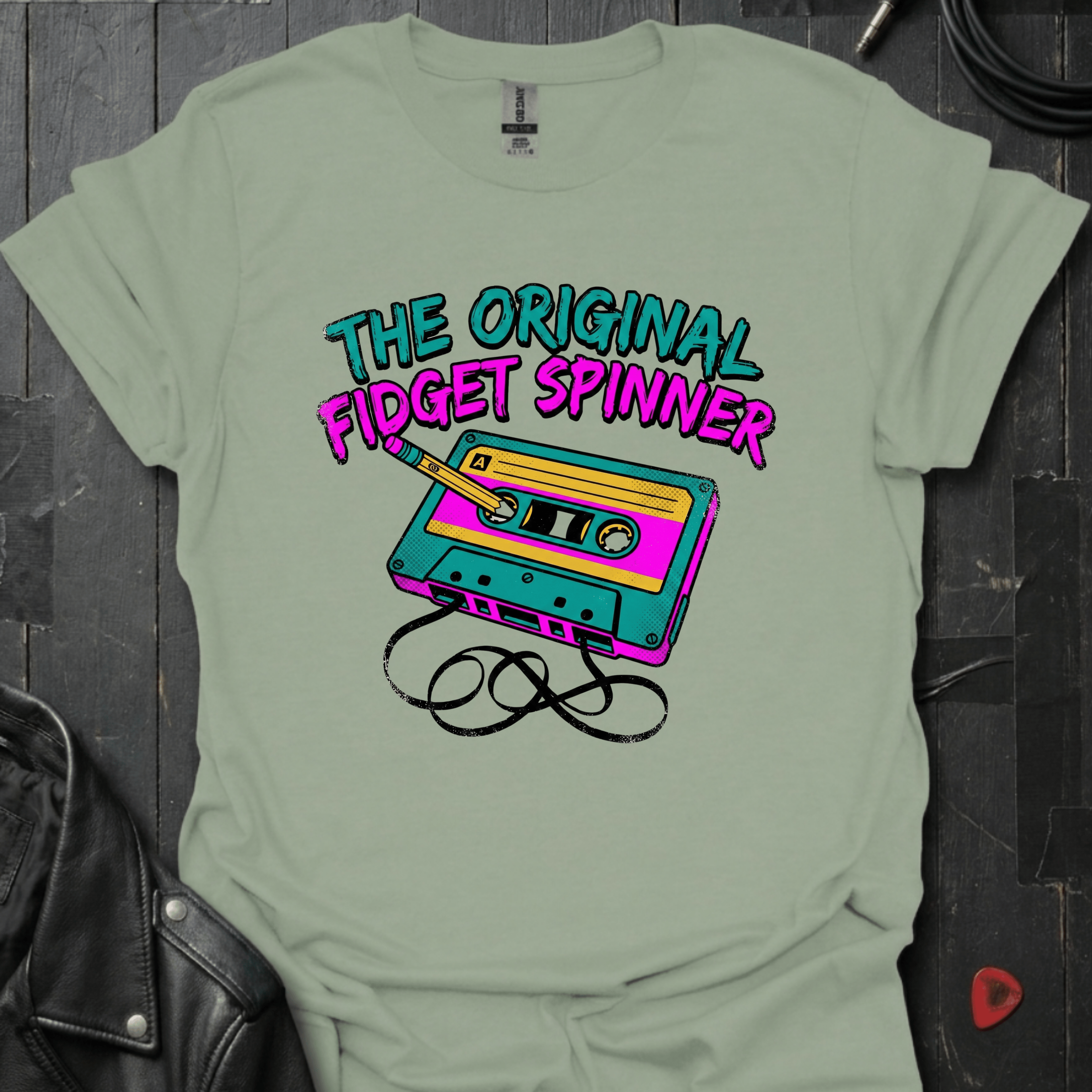 The Original Fidget Spinner T-Shirt - Sage - T-Shirt