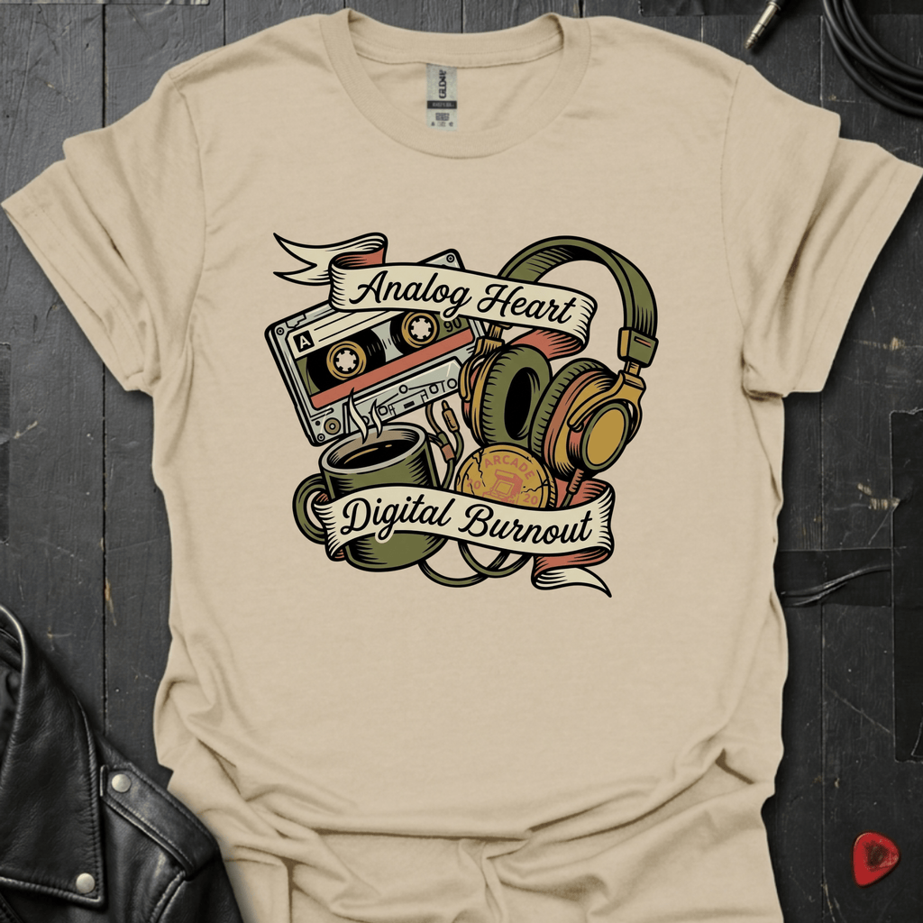 Digital Burnout T-Shirt - Sand - T-Shirt