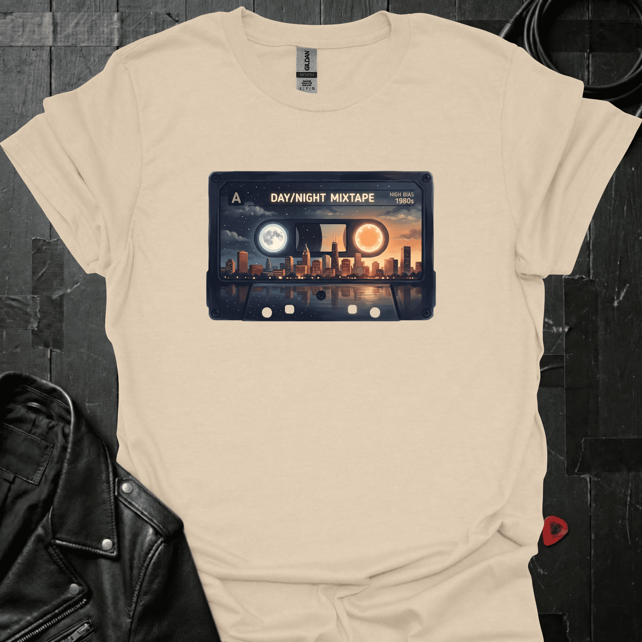 Day & Night Mixtape T-Shirt - Sand - T-Shirt