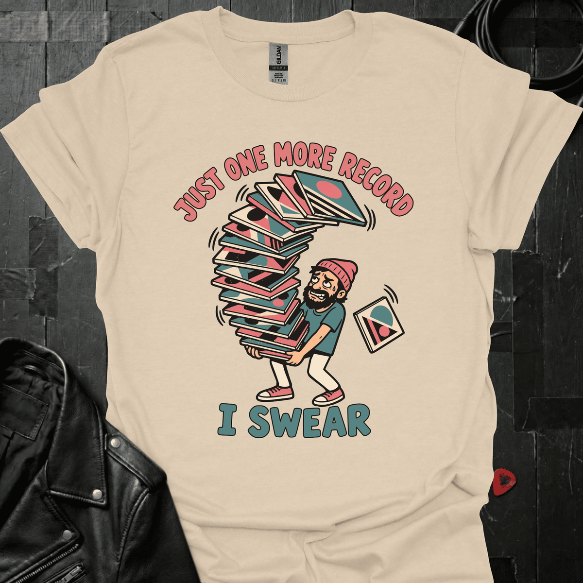 Just One More Record T-Shirt - S - T-Shirt