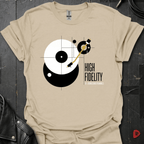 Vinyl Turntable Diagram T-Shirt - Sand - T-Shirt