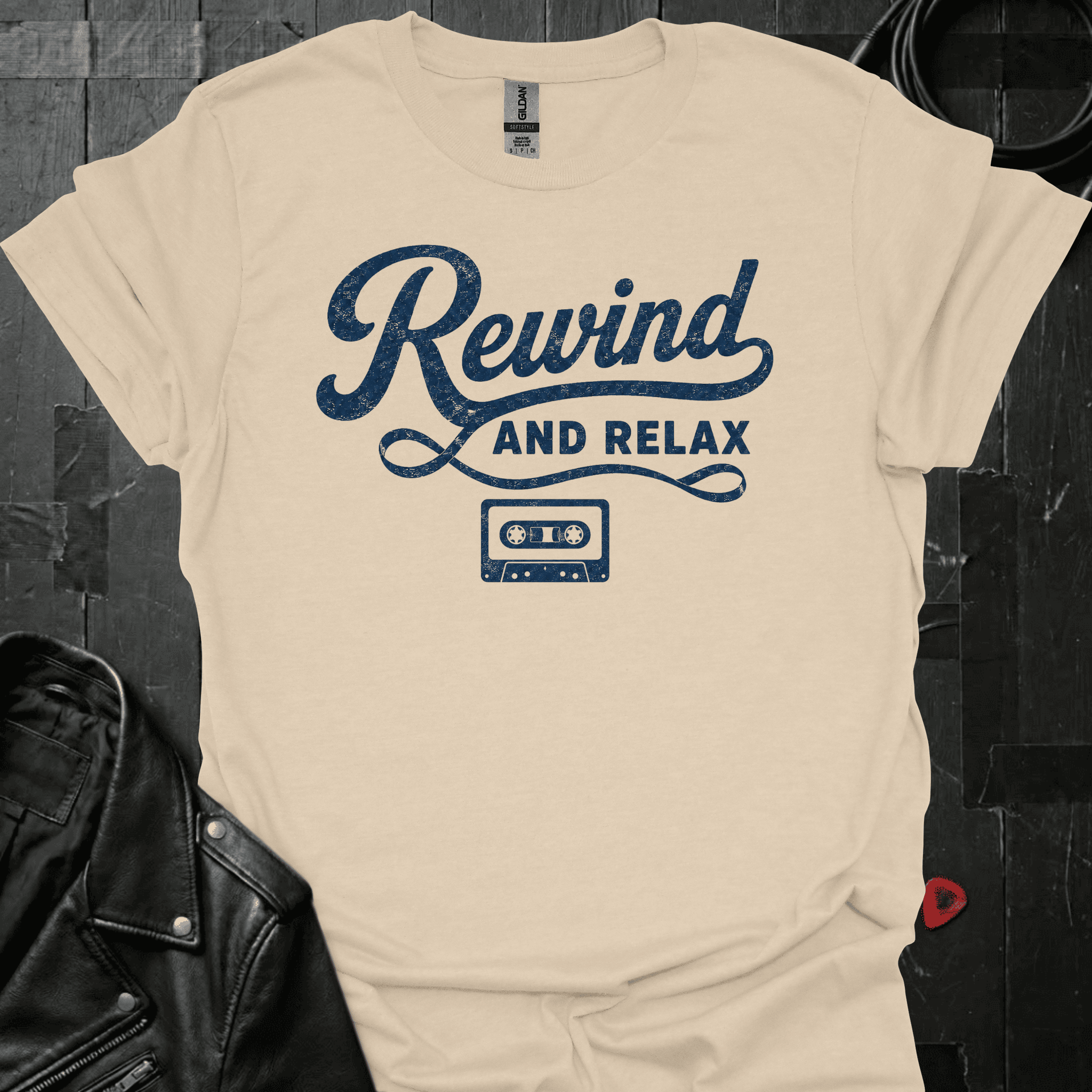 Rewind And Relax T-Shirt - Sand - T-Shirt