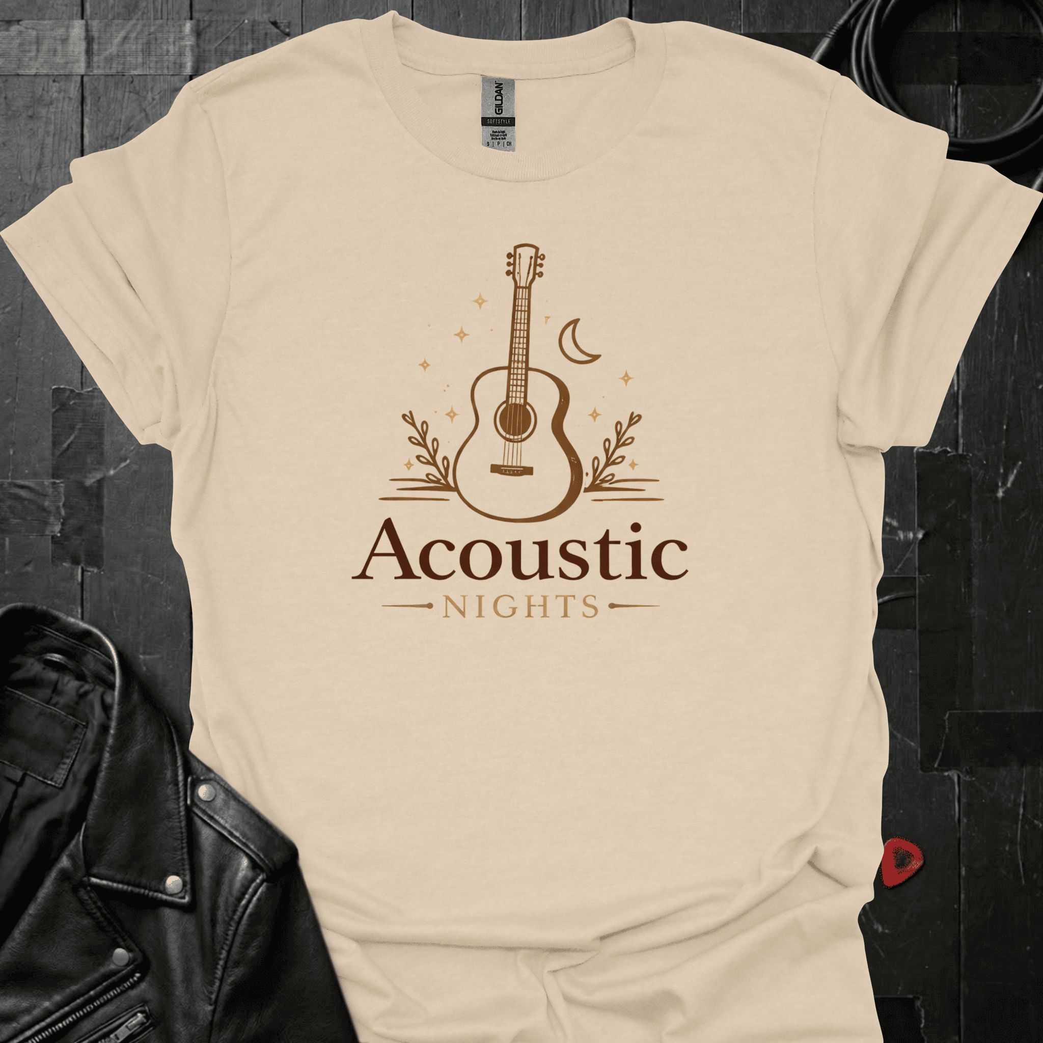 Acoustic Nights T-Shirt - Sand - T-Shirt
