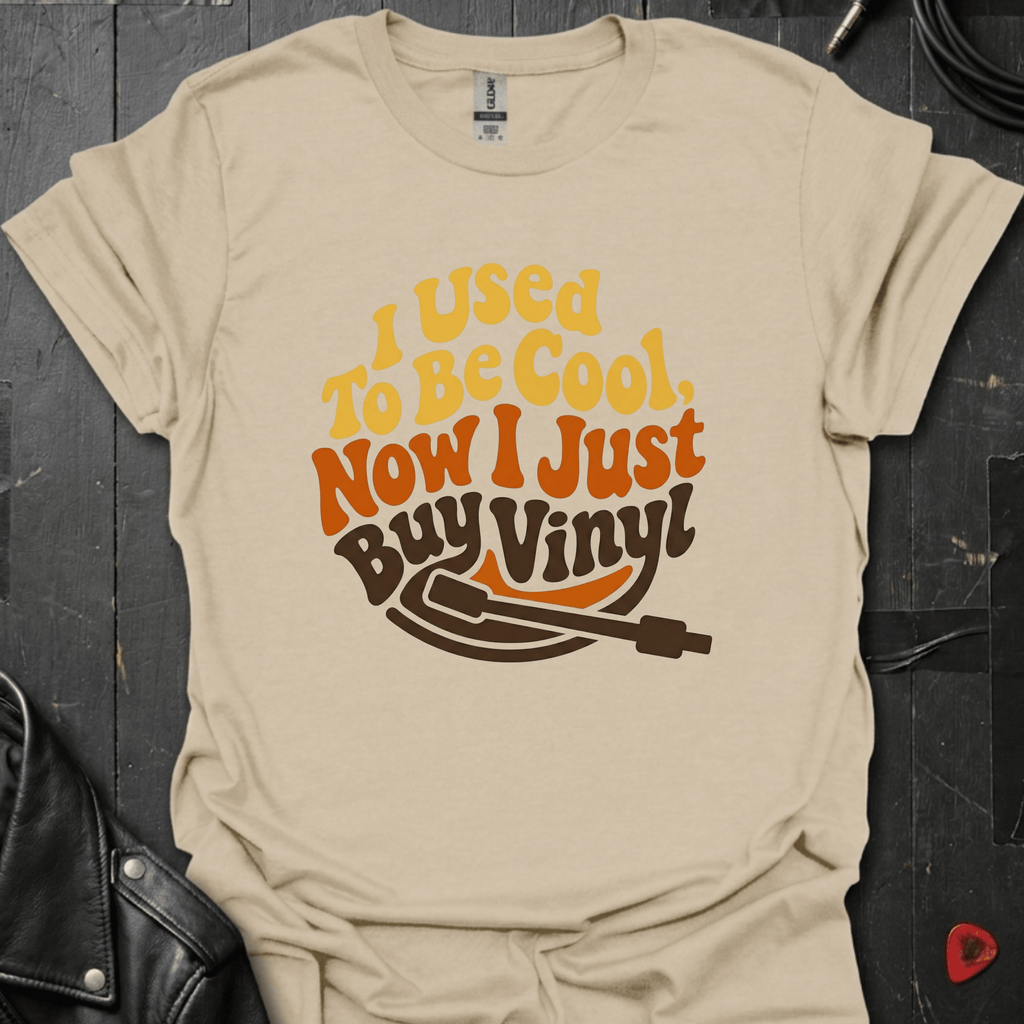 I Just Buy Vinyl T-Shirt - Sand - T-Shirt