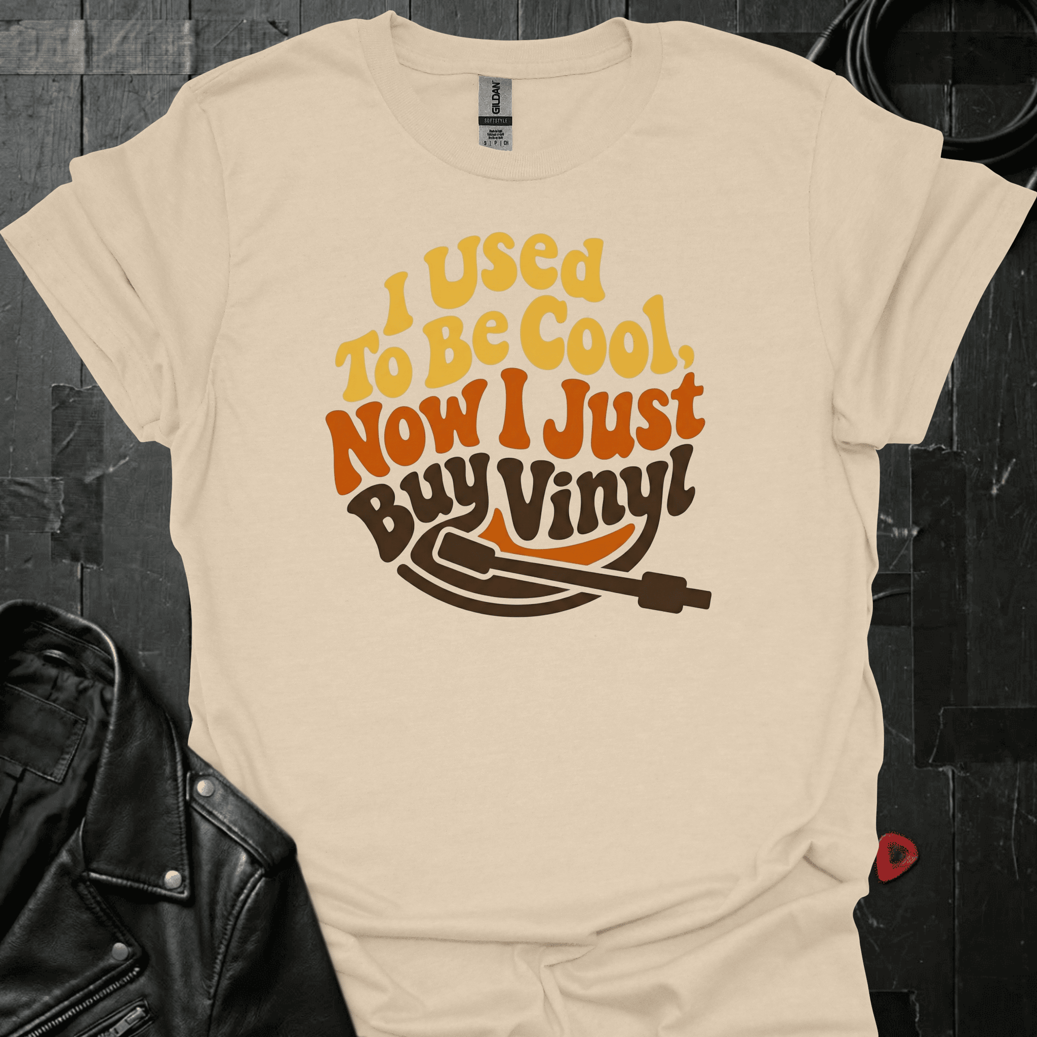 I Just Buy Vinyl T-Shirt - Sand - T-Shirt