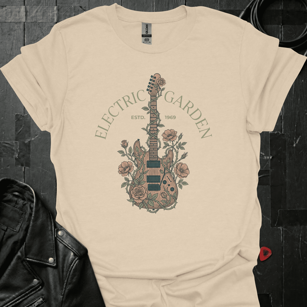 Electric Garden T-Shirt - Sand - T-Shirt