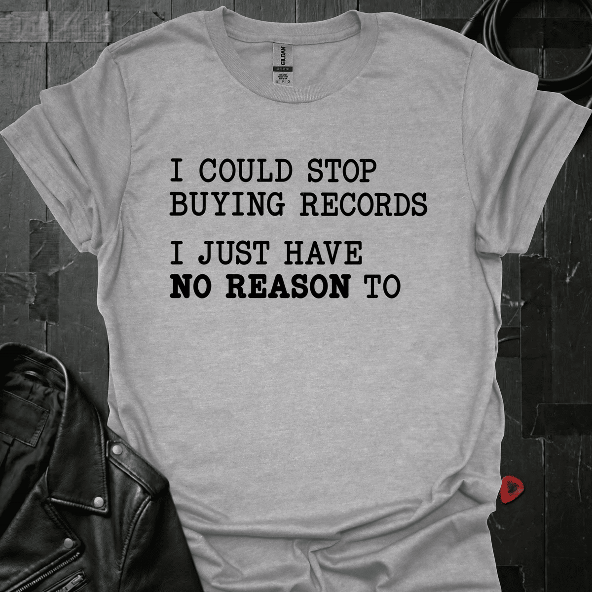 Could Stop Buying Records T-Shirt - S - T-Shirt