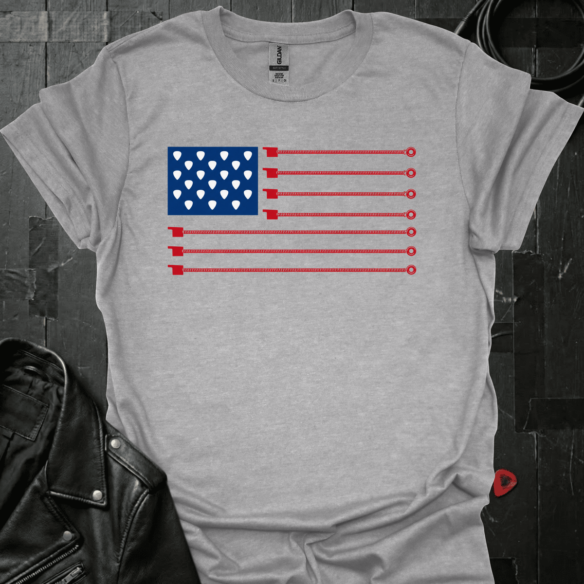 American Guitar Flag T-Shirt