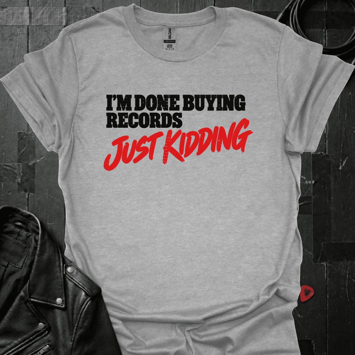 Done Buying Records T-Shirt - Sport Grey - T-Shirt