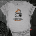 Fueled By Coffee & Music T-Shirt - Sport Grey - T-Shirt