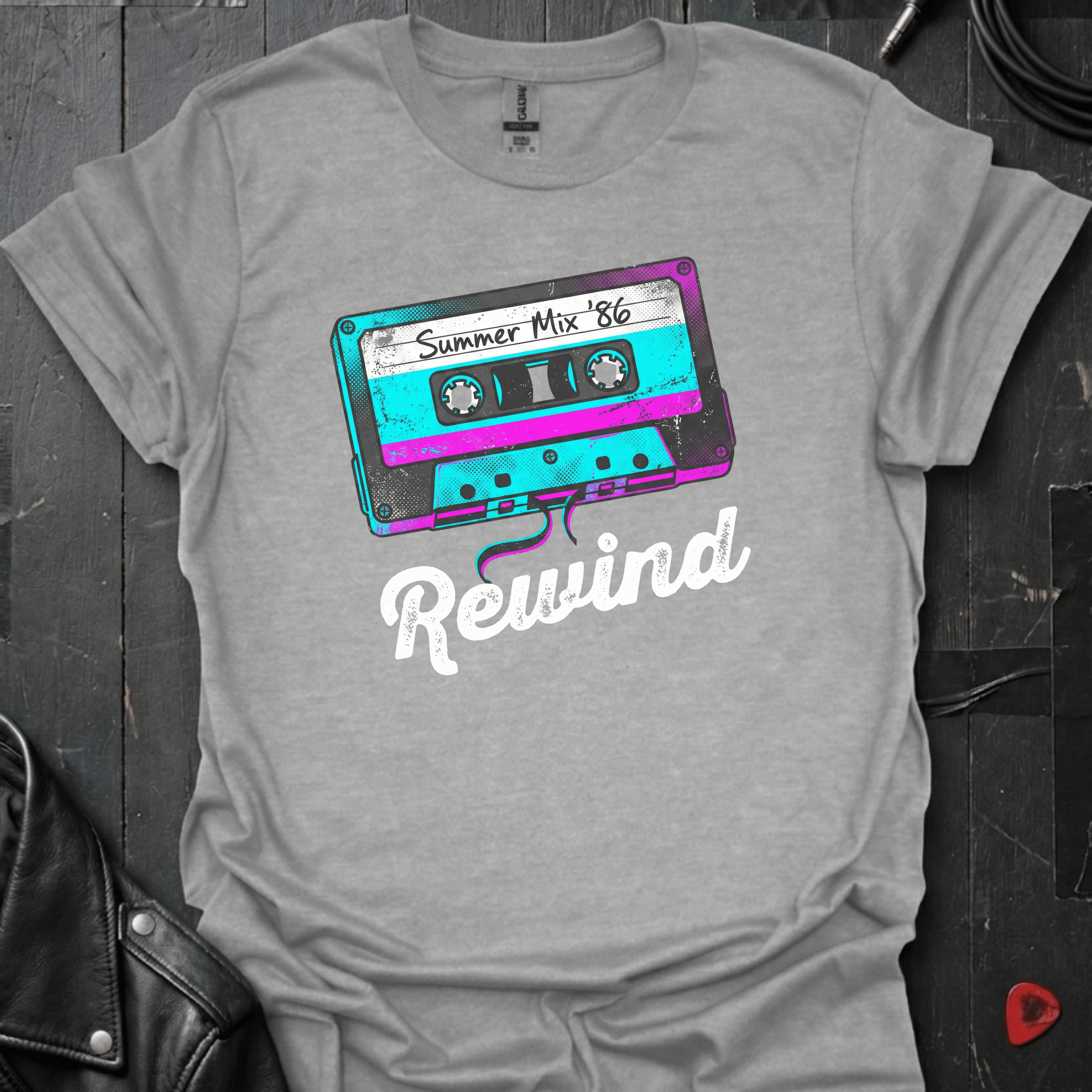 Rewind Summer Mix T-Shirt - Sport Grey - T-Shirt