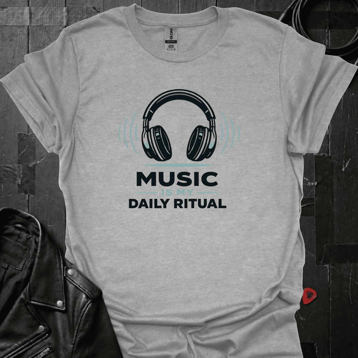 Music Is My Daily Ritual T-Shirt - Sport Grey - T-Shirt