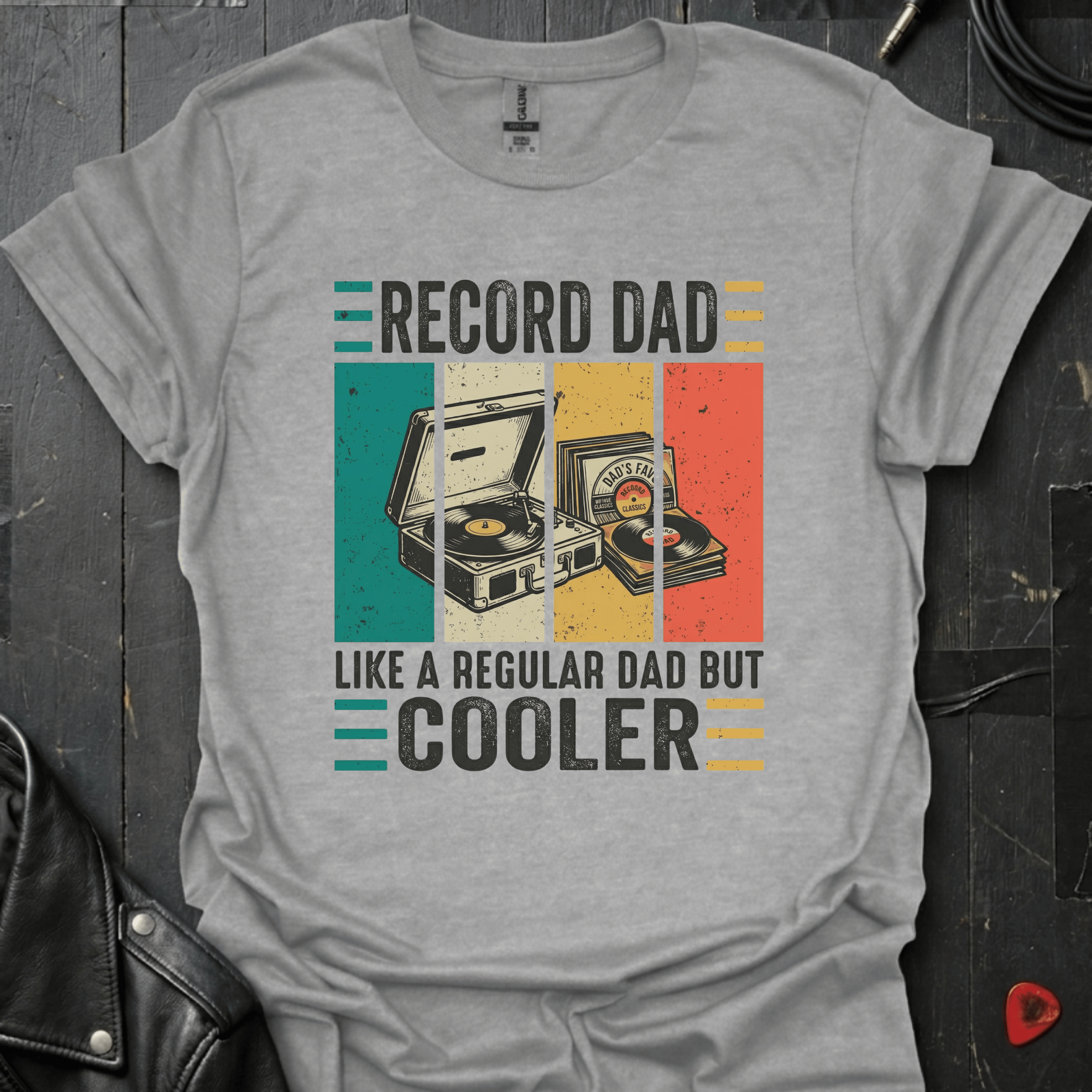 Record Dad But Cooler T-Shirt - Sport Grey - T-Shirt