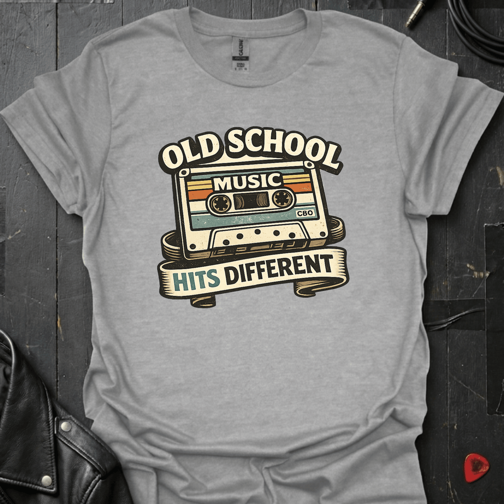 Old School Music T-Shirt - Sport Grey - T-Shirt