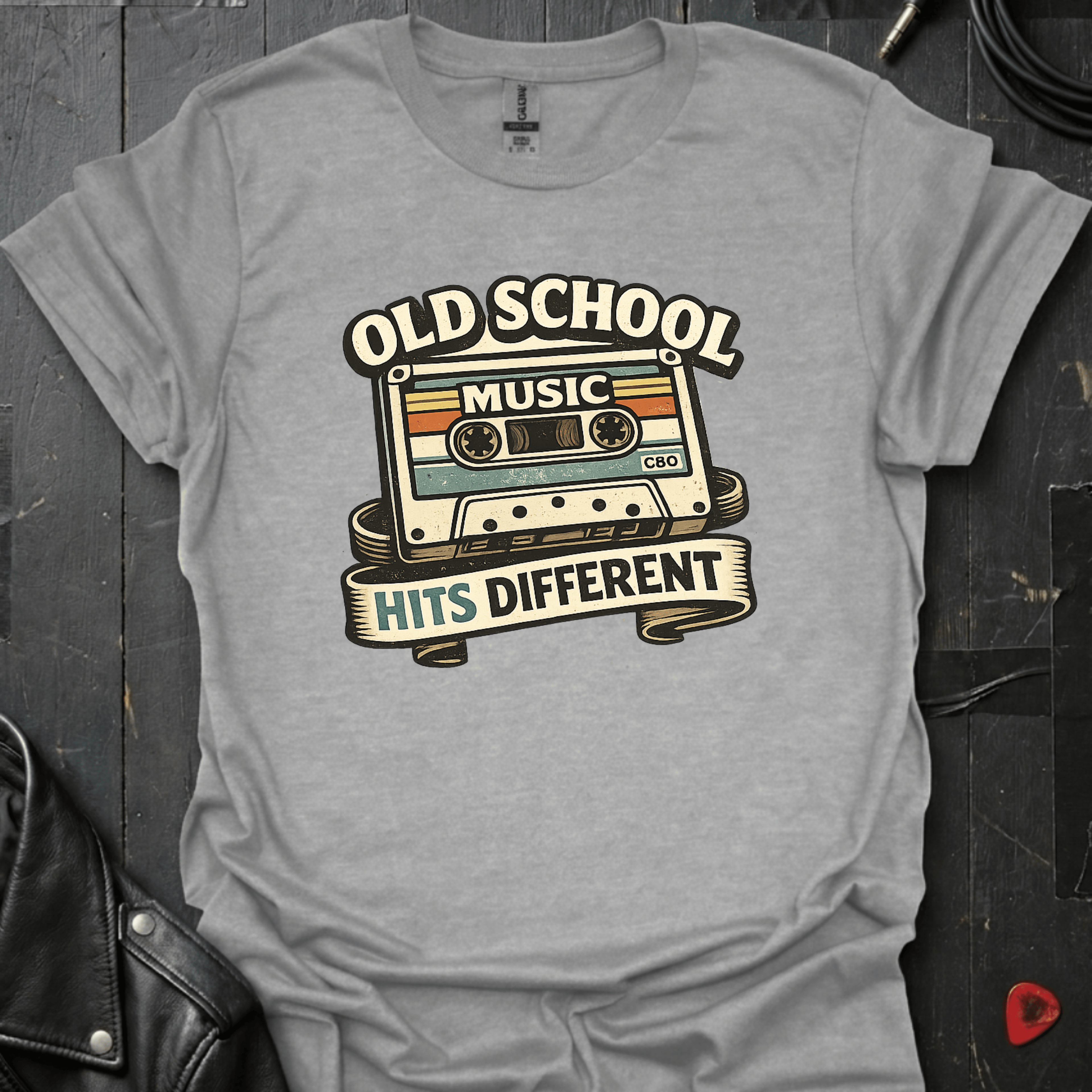 Old School Music T-Shirt - Sport Grey - T-Shirt