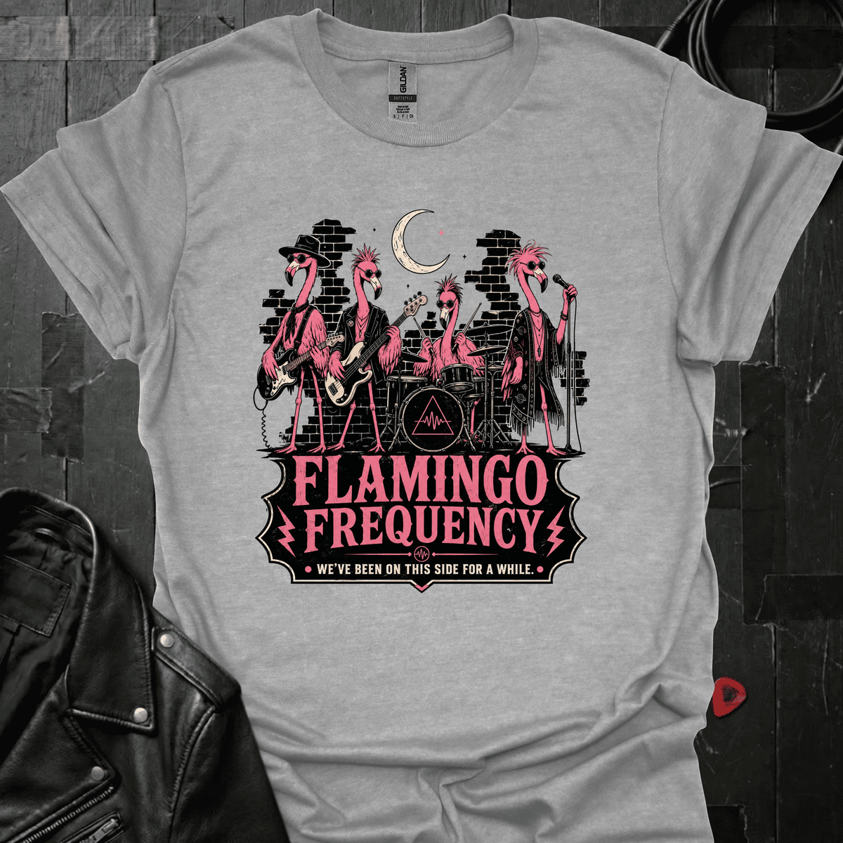 Flamingo Frequency T-Shirt - Sport Grey - T-Shirt