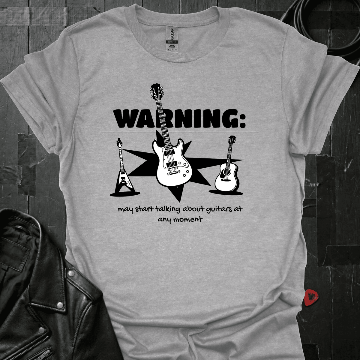 Talking About Guitars T-Shirt - Sport Grey - T-Shirt