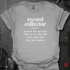 Record Collector Definition T-Shirt | Funny Vinyl Lover - Sport Grey - T-Shirt