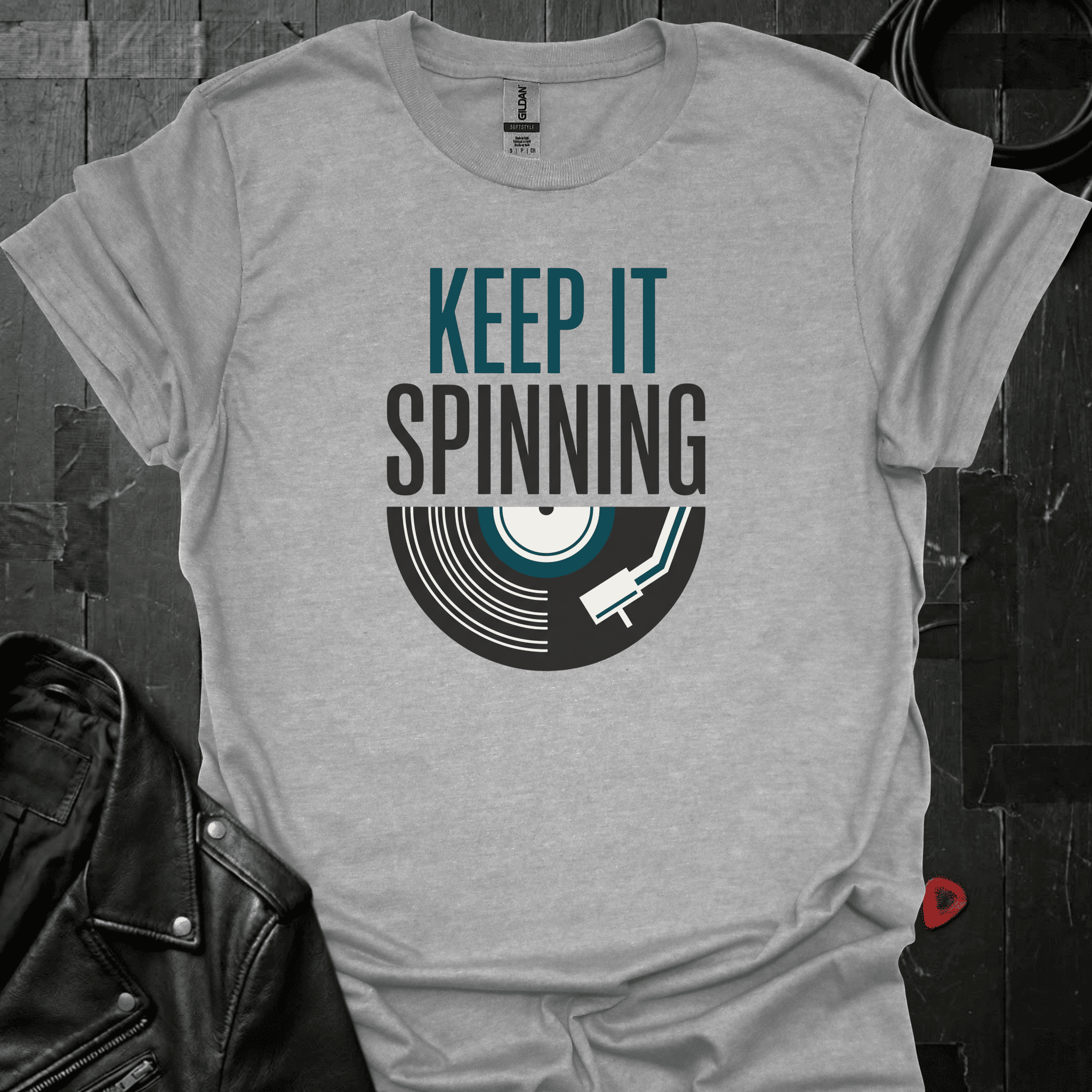 Keep It Spinning T-Shirt - Sport Grey - T-Shirt