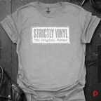 Strictly Vinyl The Original Format T-Shirt | Vinyl Lover Tee - Sport Grey - T-Shirt