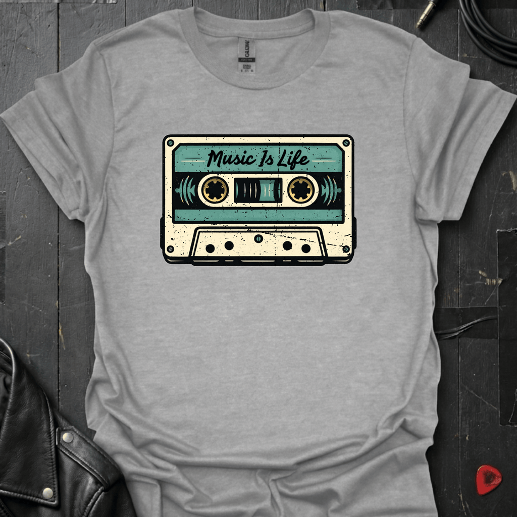 Music Is Life T-Shirt - Sport Grey - T-Shirt