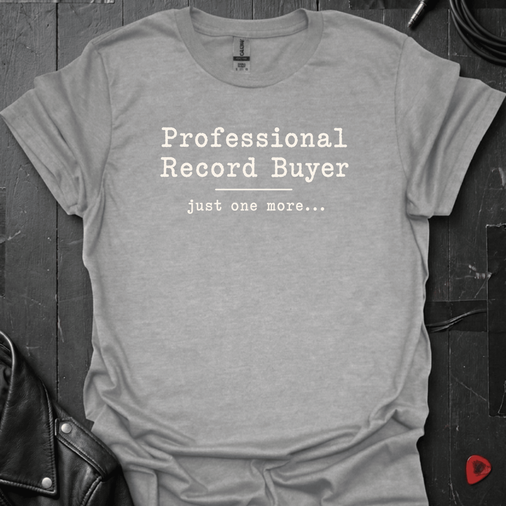 Professional Record Buyer T-Shirt | Funny Vinyl Collector - Sport Grey - T-Shirt
