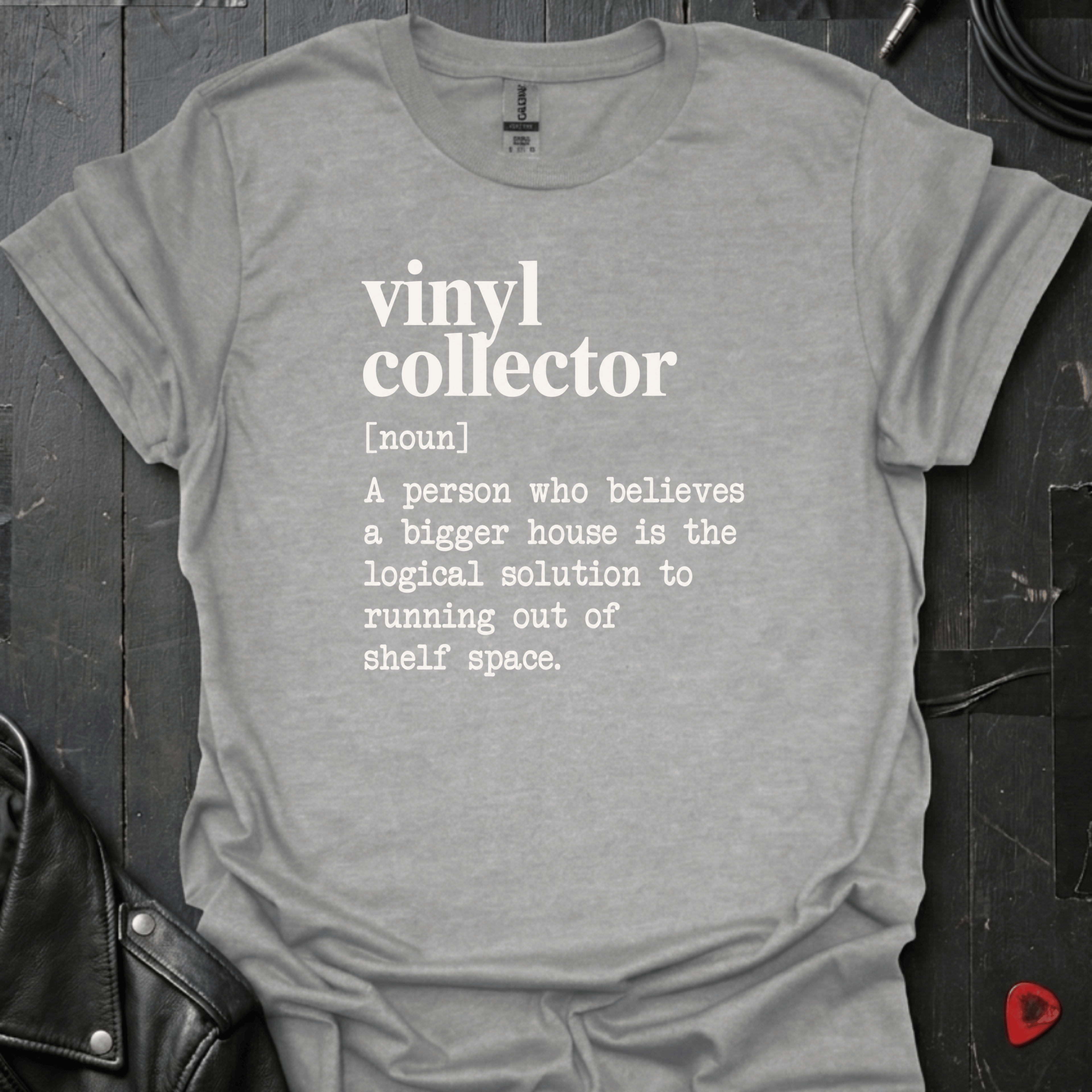 Vinyl Collector Definition T-Shirt - Sport Grey - T-Shirt